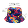 Wholesale Fashion Cashew Flower Print Bucket Hat Sun Protection Unisex Spring Summer Beach Hat Fashion Accessory