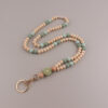 oly-6d250cd592572d723458eeb8f772ad1e Wholesale Wood Bead Silicone Lanyard Keychain Necklace Fashion Accessory Gift for Teacher Nurse ID Badge