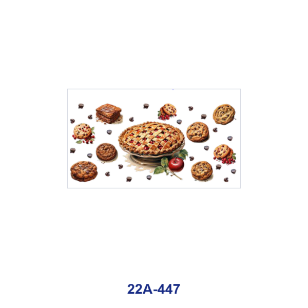 oly-6d28a25086260f3a60b3155980f7caee Wholesale 5pcs Watercolor Colorful French Dessert Cake Cookie Mixed Decor Prints 16oz Cup UV DTF Wraps