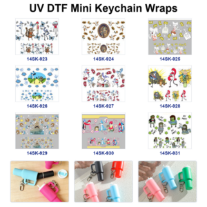 Wholesale 2/4/8pcs Cartoon Animated Character Print Mini Cup Keychain Sticker OLY Exclusive
