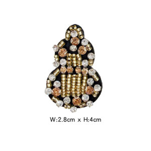 Golden beaded gourd a207