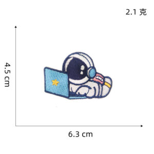 4# astronaut self-adhesive cloth stickers