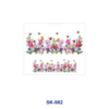 Wholesale 8pcs Cute Cartoon Character Assorted Blooms Decor Mini Cup Keychain Sticker OLY Exclusive