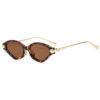 Wholesale Retro Small Frame Sunglasses Black Gray Lens for Outdoor Sun Protection Fashion Accessory
