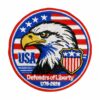 oly-6d428ba54907f7ba179c79611b7f611a Wholesale 15-Piece Independence Day Embroidered Iron-On Patches Set, Round Patriotic Decorative Accents for DIY Clothing, Everyday Use