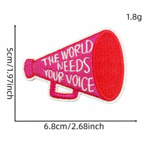 Pink english fabric patch 10#