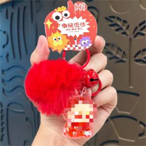 Hair ball soaked in oil and exploded - red