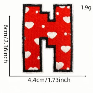 English alphabet cloth sticker n