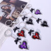 oly-6d89fe83e04dbd2e0df147f5d7bbb96f Wholesale Zinc Alloy Gothic Black Heart Keychain Pendant, Boutique Car Key Accessory