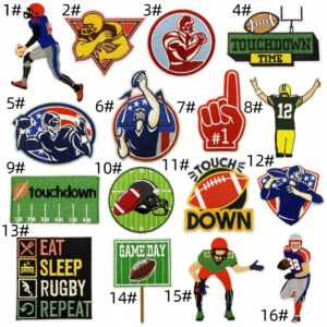 Rugby cloth patch set 16 pieces