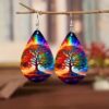 oly-6d9e6d790a5a3cee213e02c51b04b83a Wholesale Bohemian Water Drop Acrylic Earrings Party Wear Fashion Accessory