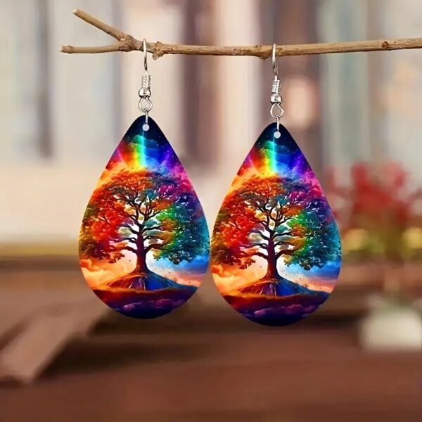 oly-6d9e6d790a5a3cee213e02c51b04b83a Wholesale Bohemian Water Drop Acrylic Earrings Party Wear Fashion Accessory
