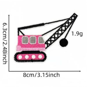 Colorful engineering vehicle cloth sticker 9#