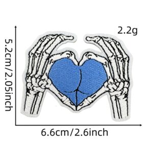 Skull cloth patch 7#