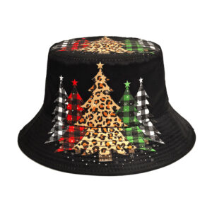oly-6dcdaee9032d38e952e40123dc983579 Wholesale Christmas Tree Pattern Bucket Hat Fashion Accessory Gift Boutique Resale