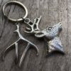 oly-6de2683fac1237f349b86a039cd3e7a9 Wholesale Christmas Reindeer Keychain Pendant Fashion Alloy Car Key Accessory DIY Gift