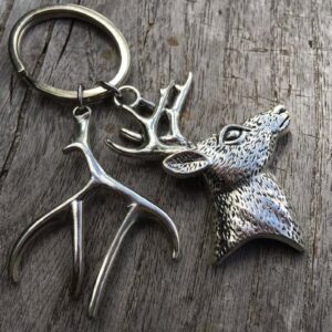 Wholesale Christmas Reindeer Keychain Pendant Fashion Alloy Car Key Accessory DIY Gift