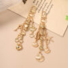 Wholesale Ocean Beach Themed Resin Keychain with Shell and Starfish Beads Boutique Resale Accessory