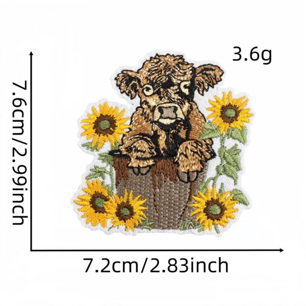 Wholesale Trendy Yak Embroidery Patch for Bags Clothing Iron On Resale