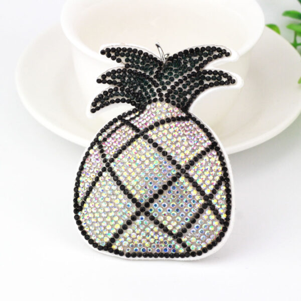 oly-6def485107a823064ebe97492a7f3361 Wholesale Chic Yellow Rhinestone Keychain Bag Charm Boutique Resale Gift