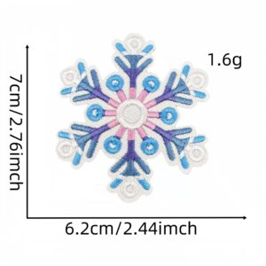Snowflake cloth sticker 48#