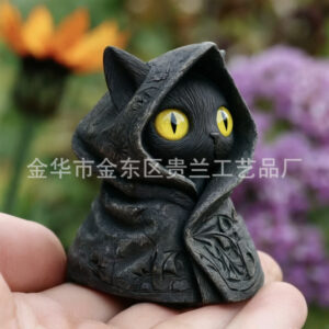 Cape black cat - yellow eyes
