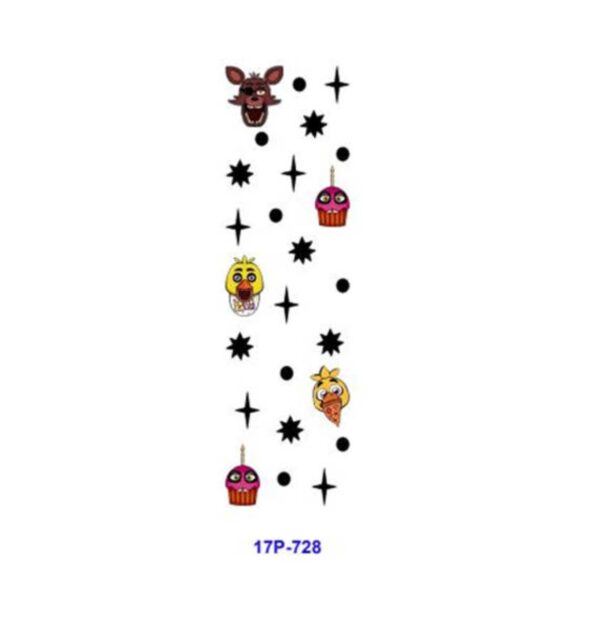 Wholesale 2/8/16pcs UV DTF Stickers Classic FNAF Horror Game Graphics Pen and Bookmark Stickers