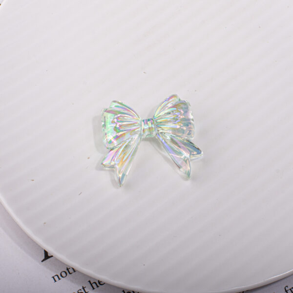 oly-6e2b5dcf820d600b769dc8a19e1d85bf Wholesale Bow Tie Butterfly Knot Acrylic Loose Beads Transparent UV Plated for DIY Phone Chain Making