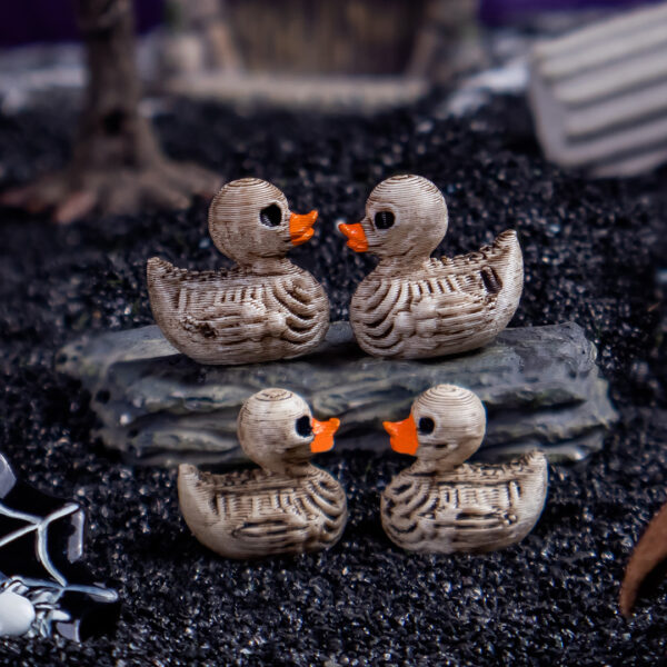 Wholesale Cartoon Skull Duck Resin Ornament – Halloween Decorative Accent for Party and Home
