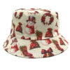 Wholesale Christmas Snowman Print Double Sided Bucket Hat Sun Protection Fashion Accessory