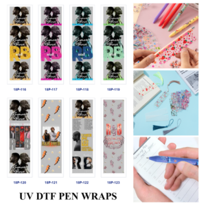 Wholesale 2/8/16pcs UV DTF Stickers Glitter Gradient Letter Duet Portrait Music Tour Pattern Pen and Bookmark Stickers OLY Exclusive
