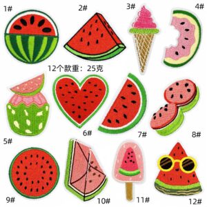 Watermelon cloth patch set 12 pieces