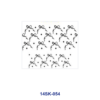 Wholesale 2/4/8pcs Bow Cherry Flower Pattern Mini Cup Keychain Sticker