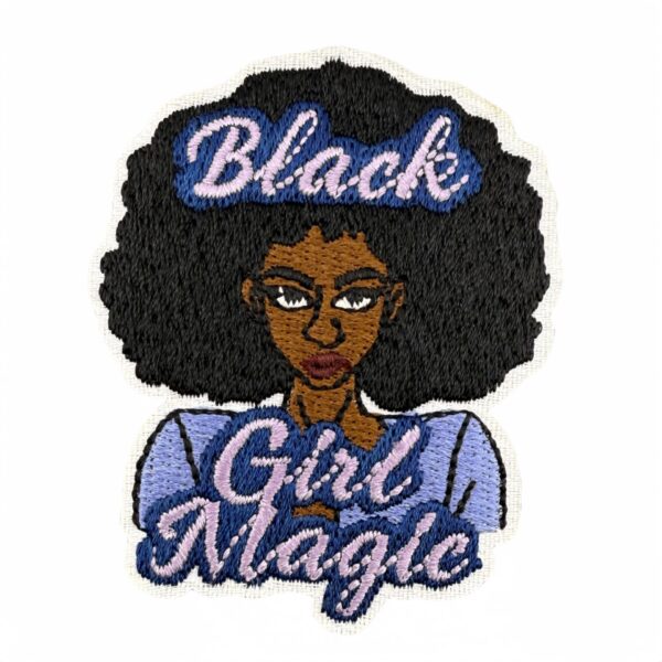 oly-6e8c1b86f8e05fd5a1a2d27558583524 Wholesale Cartoon Black Girl Embroidered Patch Decorative Accent for Clothing