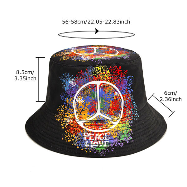 oly-6e965ed6626be996bd0a927b1661c1a5 Wholesale Double Sided Graffiti Fisherman Hat Sun Hat for Men Women Daily Wear