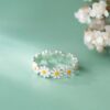 Wholesale Trendy Little Flower Ring Alloy Adjustable Fashion Accessory for Women