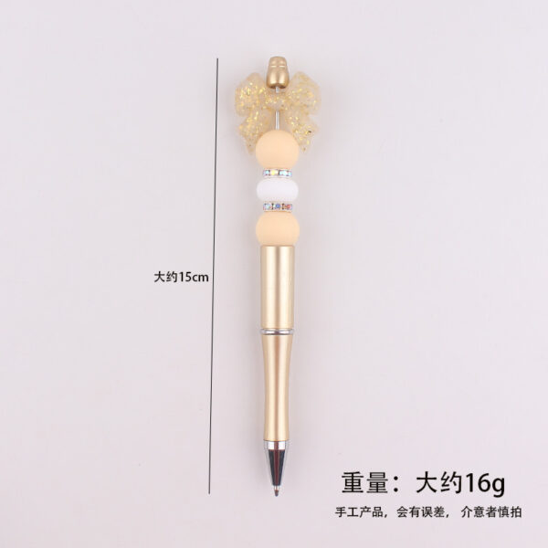 oly-6ea7fa396e78320a63eac0b826c59b21 Wholesale Chic Silicone Bow Rotating Ballpoint Pen Trendy Office & Everyday Writing Accessory
