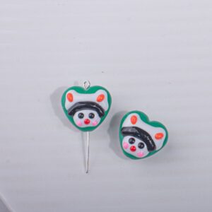 Y237 green love white hat