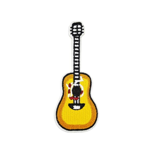 Wholesale 8pcs Cartoon Guitar Hot Melt Patches for DIY Embroidery Clothing Decoration Craft Supply