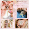 Wholesale Alloy Cute Love Angel Keychain Pendant Cross Crown Roman Numerals Designs Gift for Wedding, Baptism, Birthday, Resale