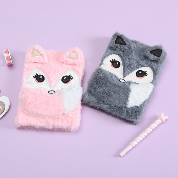 Wholesale Plush A5 Diary Notebook with Cute Rabbit Design Cartoon Student Journal