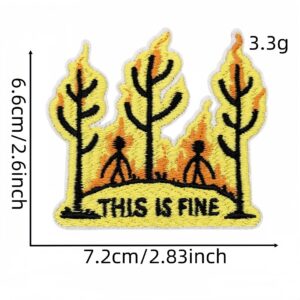 Flame cloth patch 5#