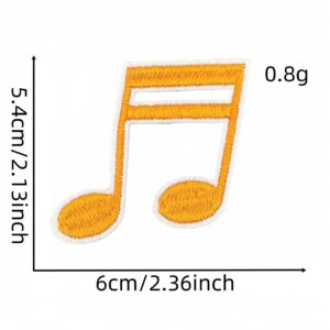 Musical note cloth sticker 4#