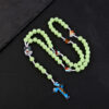 oly-6f127d4ea7d09832014fb0b1c6f33b58 Wholesale Stylish Glow in the Dark Cross Necklace Plastic Resin Handmade Accessory