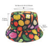 oly-6f1425601d778d798eff1d6efb299a37 Wholesale Fashion Vegetable Print Fisherman Hat for Women Sun Protection Casual Outdoor Hat