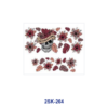 Wholesale 8pcs Vintage Floral Mini Cup Keychain Sticker