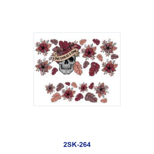 Wholesale 8pcs Vintage Floral Mini Cup Keychain Sticker