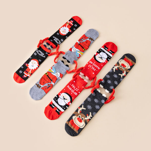 oly-6f1e86c00e165d537c066e2ac4c37c36 Wholesale Anime Cartoon Christmas Couple Socks Winter Fashion Accessory Gift