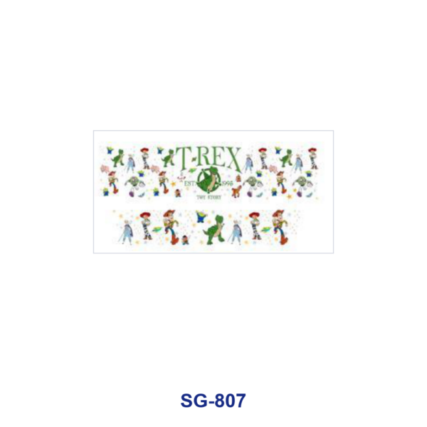 oly-6f32bc96fe454c49fae9b59a9da86f93 Wholesale 8pcs Mixed Movie Cartoon Character Print 3oz Cup Stickers Wrap OLY Exclusive