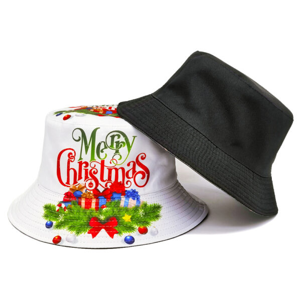 Wholesale Stylish Double Sided Christmas Bucket Hat with Sun Protection Unisex Gift for Resale
